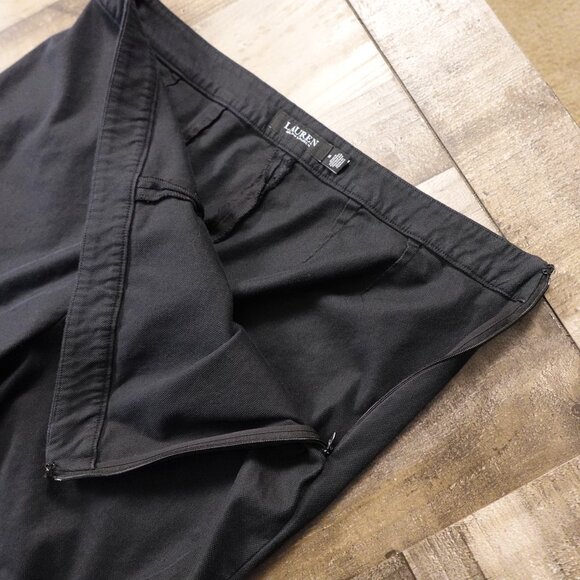 Lauren Ralph Lauren Tapered Ankle Pants Women’s 14 Black Label Classic Stretch - Picture 9 of 13